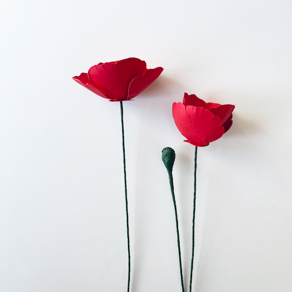 Paper flowers . poppy - Image 3
